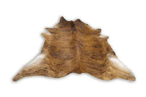 Brindle (8.5 X 8.1 ft.) Exact As Photo BRAZILIAN Cowhide Rug | 100% Natural Cowhide Area Rug | Real Leather Cow Skin Rug | BZ139
