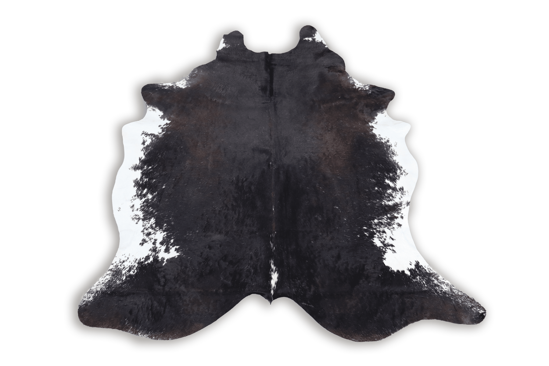Black White (7.5 X 5.9 ft.) Exact As Photo BRAZILIAN Cowhide Rug | 100% Natural Cowhide Area Rug | Real Leather Cow Skin Rug | BZ142