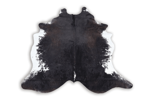 Black White (7.5 X 5.9 ft.) Exact As Photo BRAZILIAN Cowhide Rug | 100% Natural Cowhide Area Rug | Real Leather Cow Skin Rug | BZ142