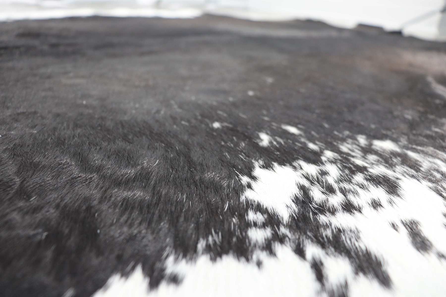 Black White (7.5 X 5.9 ft.) Exact As Photo BRAZILIAN Cowhide Rug | 100% Natural Cowhide Area Rug | Real Leather Cow Skin Rug | BZ142