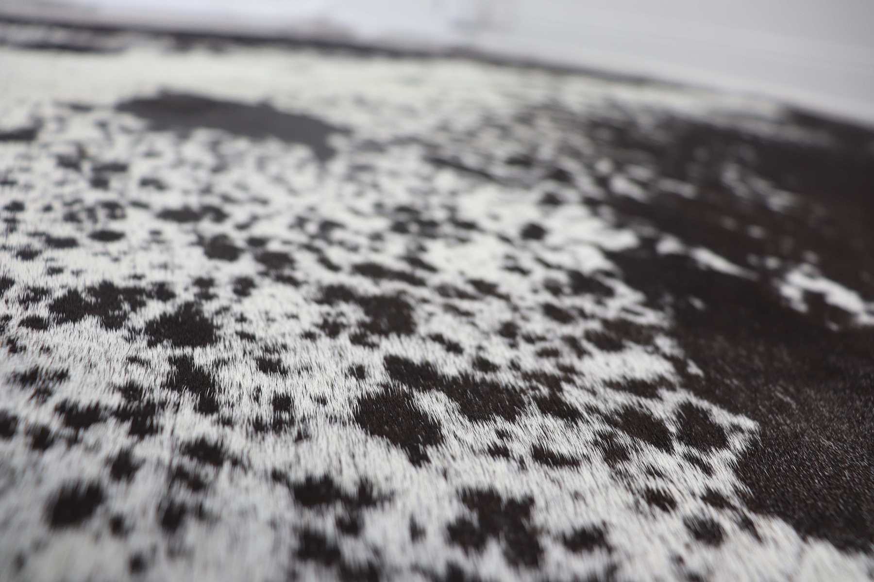 Black White (6.9 X 5.9 ft.) Exact As Photo BRAZILIAN Cowhide Rug | 100% Natural Cowhide Area Rug | Real Leather Cow Skin Rug | BZ152