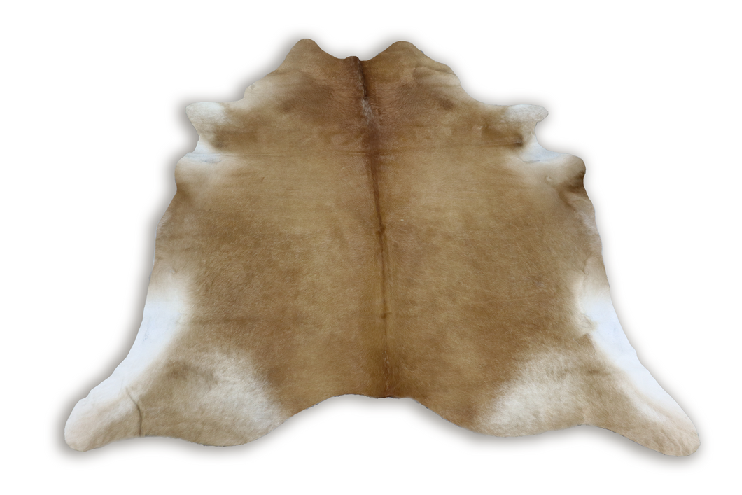 Light Brown White (6.10 X 6.4 ft.) Exact As Photo BRAZILIAN Cowhide Rug | 100% Natural Cowhide Area Rug | Real Leather Cow Skin Rug | BZ159