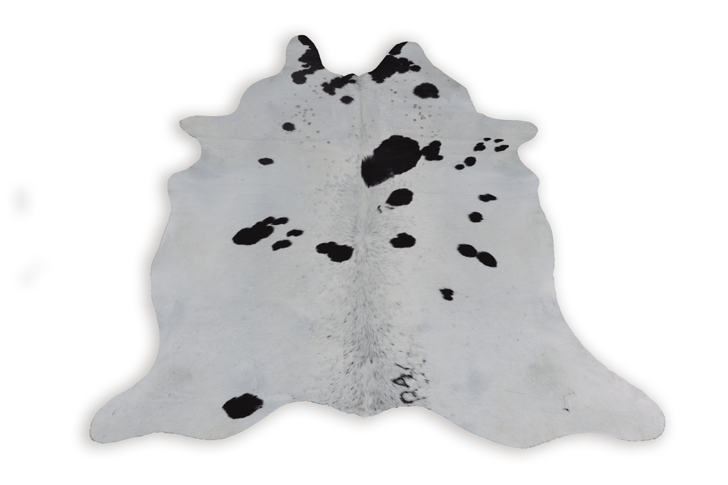 White Black (6.9 X 5.11 ft.) Exact As Photo BRAZILIAN Cowhide Rug | 100% Natural Cowhide Area Rug | Real Leather Cow Skin Rug | BZ165