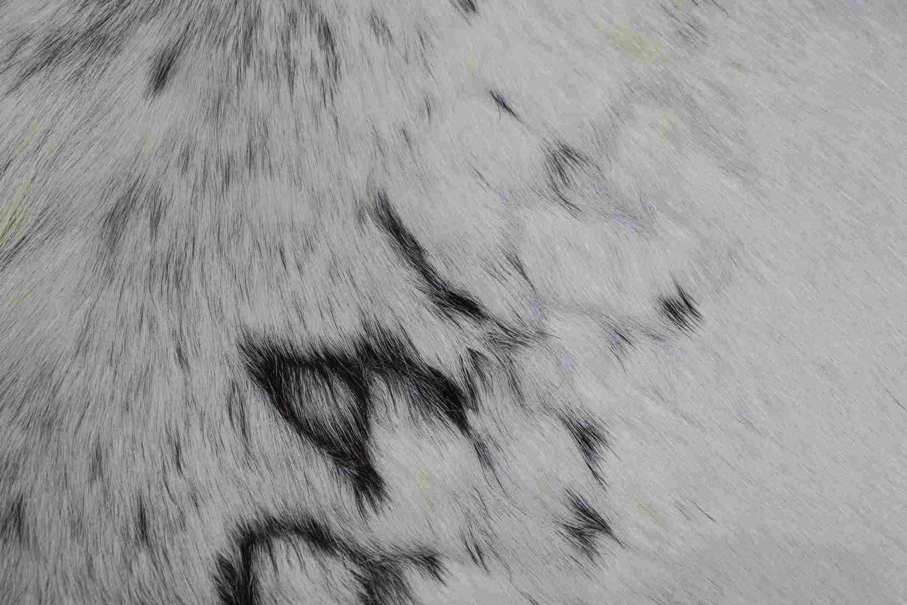 White Black (6.9 X 5.11 ft.) Exact As Photo BRAZILIAN Cowhide Rug | 100% Natural Cowhide Area Rug | Real Leather Cow Skin Rug | BZ165
