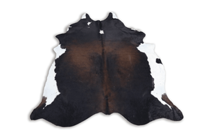 Tricolor (7.6 X 6.4 ft.) Exact As Photo BRAZILIAN Cowhide Rug | 100% Natural Cowhide Area Rug | Real Leather Cow Skin Rug | BZ177