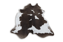 Load image into Gallery viewer, Tricolor (6.11 X 5.8 ft.) Exact As Photo BRAZILIAN Cowhide Rug | 100% Natural Cowhide Area Rug | Real Leather Cow Skin Rug | BZ179
