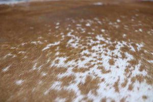 Brown White (6.9 X 5.4 ft.) Exact As Photo BRAZILIAN Cowhide Rug | 100% Natural Cowhide Area Rug | Real Leather Cow Skin Rug | BZ182