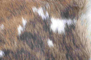 Brown White Brindle (6.3 X 6.2 ft.) Exact As Photo BRAZILIAN Cowhide Rug | 100% Natural Cowhide Area Rug | Real Leather Cow Skin Rug | BZ192