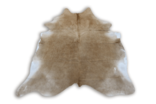 Load image into Gallery viewer, Light Brown White (7 X 5.11 ft.) Exact As Photo BRAZILIAN Cowhide Rug | 100% Natural Cowhide Area Rug | Real Leather Cow Skin Rug | BZ201
