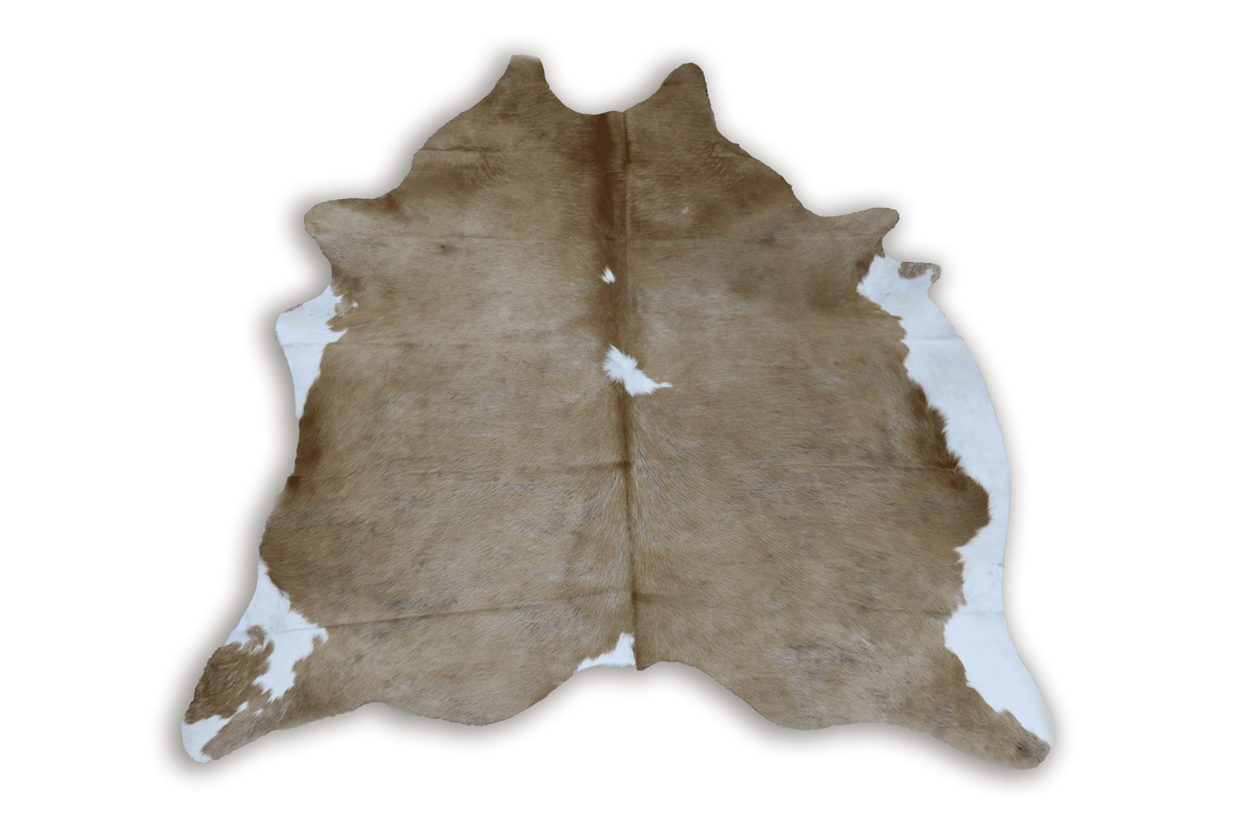 Brown White (6.7 X 5.9 ft.) Exact As Photo BRAZILIAN Cowhide Rug | 100% Natural Cowhide Area Rug | Real Leather Cow Skin Rug | BZ227