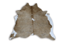 Load image into Gallery viewer, Brown White (6.7 X 5.9 ft.) Exact As Photo BRAZILIAN Cowhide Rug | 100% Natural Cowhide Area Rug | Real Leather Cow Skin Rug | BZ227
