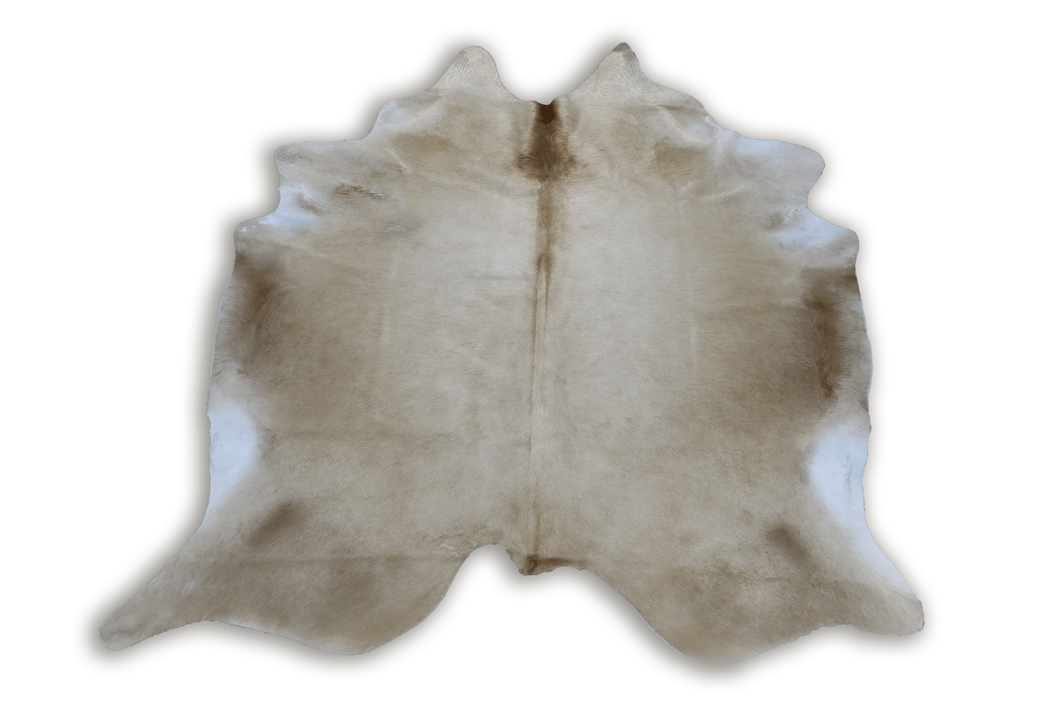 Light Brown White (6.6 X 5.6 ft.) Exact As Photo BRAZILIAN Cowhide Rug | 100% Natural Cowhide Area Rug | Real Leather Cow Skin Rug | BZ234