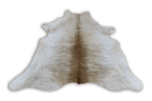Light Brown White Brindle (6.7 X 6.11 ft.) Exact As Photo BRAZILIAN Cowhide Rug | 100% Natural Cowhide Area Rug | Real Leather Cow Skin Rug | BZ238