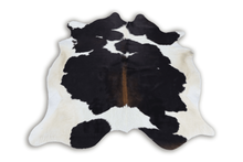 Load image into Gallery viewer, Tricolor Panda Pattern (6.5 X 5.10 ft.) Exact As Photo BRAZILIAN Cowhide Rug | 100% Natural Cowhide Area Rug | Real Leather Cow Skin Rug | BZ240
