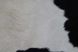 Tricolor Panda Pattern (6.5 X 5.10 ft.) Exact As Photo BRAZILIAN Cowhide Rug | 100% Natural Cowhide Area Rug | Real Leather Cow Skin Rug | BZ240