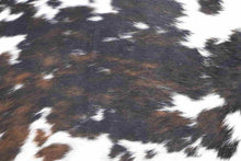 Load image into Gallery viewer, Tricolor (6.3 X 6.1 ft.) Exact As Photo BRAZILIAN Cowhide Rug | 100% Natural Cowhide Area Rug | Real Leather Cow Skin Rug | BZ253
