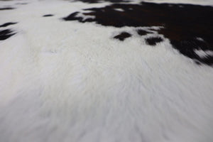 Tricolor (6.3 X 6.1 ft.) Exact As Photo BRAZILIAN Cowhide Rug | 100% Natural Cowhide Area Rug | Real Leather Cow Skin Rug | BZ253