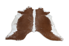Load image into Gallery viewer, Brown White (6.1 X 6.7 ft.) Exact As Photo BRAZILIAN Cowhide Rug | 100% Natural Cowhide Area Rug | Real Leather Cow Skin Rug | BZ261
