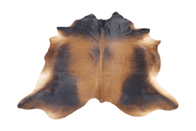Load image into Gallery viewer, Brown Black (6.9 X 6.3 ft.) Exact As Photo BRAZILIAN Cowhide Rug | 100% Natural Cowhide Area Rug | Real Leather Cow Skin Rug | BZ263
