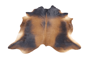 Brown Black (6.9 X 6.3 ft.) Exact As Photo BRAZILIAN Cowhide Rug | 100% Natural Cowhide Area Rug | Real Leather Cow Skin Rug | BZ263
