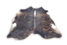Load image into Gallery viewer, Tricolor Brindle (6.8 X 6.9 ft.) Exact As Photo BRAZILIAN Cowhide Rug | 100% Natural Cowhide Area Rug | Real Leather Cow Skin Rug | BZ271
