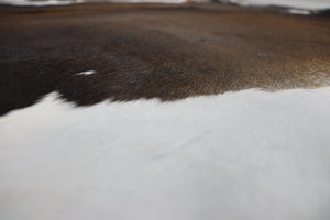 Tricolor (7 X 6.2 ft.) Exact As Photo BRAZILIAN Cowhide Rug | 100% Natural Cowhide Area Rug | Real Leather Cow Skin Rug | BZ274