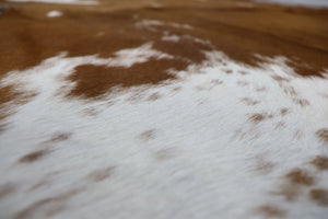 Brown White (7.1 X 5.11 ft.) Exact As Photo BRAZILIAN Cowhide Rug | 100% Natural Cowhide Area Rug | Real Leather Cow Skin Rug | BZ278