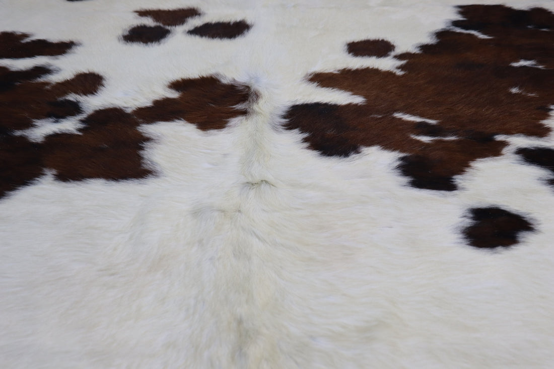 Brown White (7 X 6.8 ft.) Exact As Photo BRAZILIAN Cowhide Rug | 100% Natural Cowhide Area Rug | Real Leather Cow Skin Rug | BZ281
