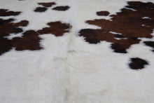 Load image into Gallery viewer, Brown White (7 X 6.8 ft.) Exact As Photo BRAZILIAN Cowhide Rug | 100% Natural Cowhide Area Rug | Real Leather Cow Skin Rug | BZ281
