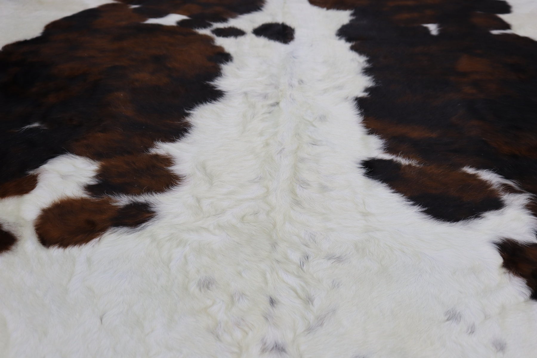 Tricolor (6.11 X 5.3 ft.) Exact As Photo BRAZILIAN Cowhide Rug | 100% Natural Cowhide Area Rug | Real Leather Cow Skin Rug | BZ297