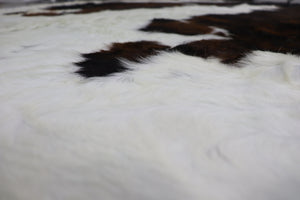 Tricolor (6.11 X 5.3 ft.) Exact As Photo BRAZILIAN Cowhide Rug | 100% Natural Cowhide Area Rug | Real Leather Cow Skin Rug | BZ297