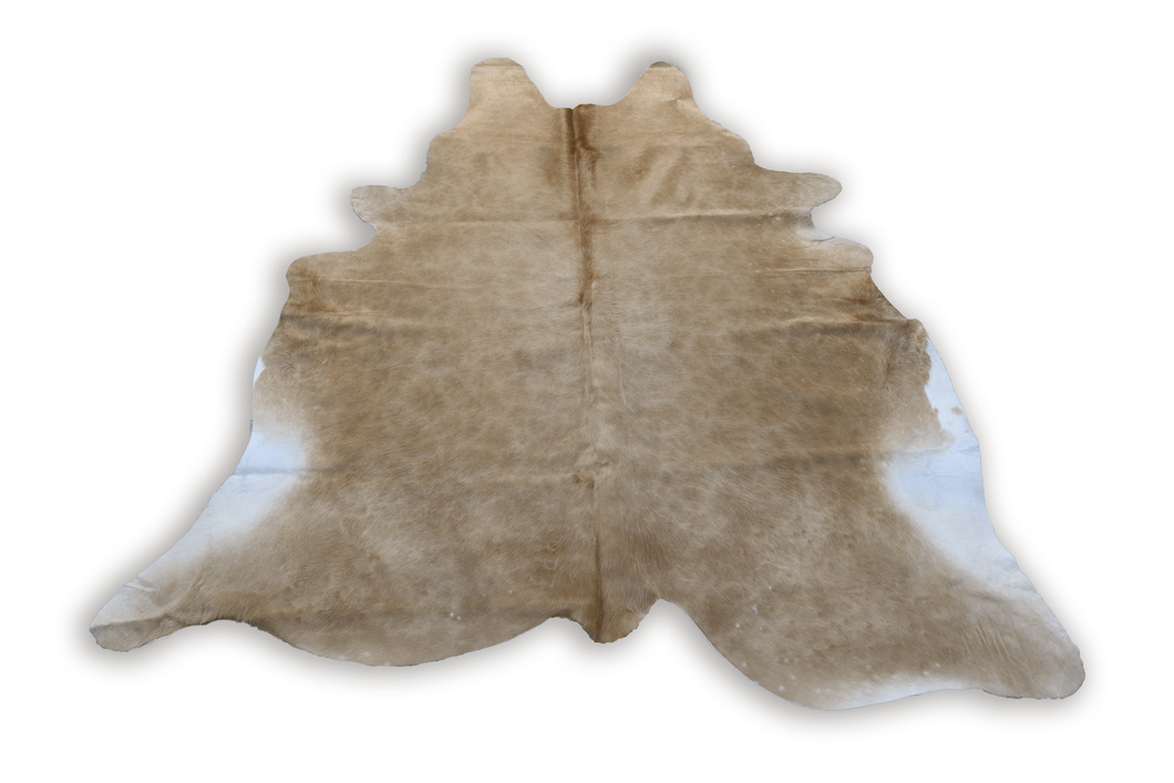 Light Brown (6.6 X 6.7 ft.) Exact As Photo BRAZILIAN Cowhide Rug | 100% Natural Cowhide Area Rug | Real Leather Cow Skin Rug | BZ314