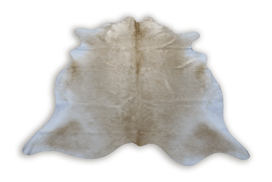 Light Brown White (6.7 X 6.3 ft.) Exact As Photo BRAZILIAN Cowhide Rug | 100% Natural Cowhide Area Rug | Real Leather Cow Skin Rug | BZ319