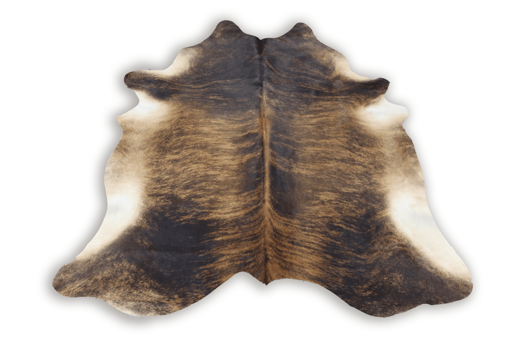 Tricolor Brown (6.10 X 6 ft.) Exact As Photo BRAZILIAN Cowhide Rug | 100% Natural Cowhide Area Rug | Real Leather Cow Skin Rug | BZ322