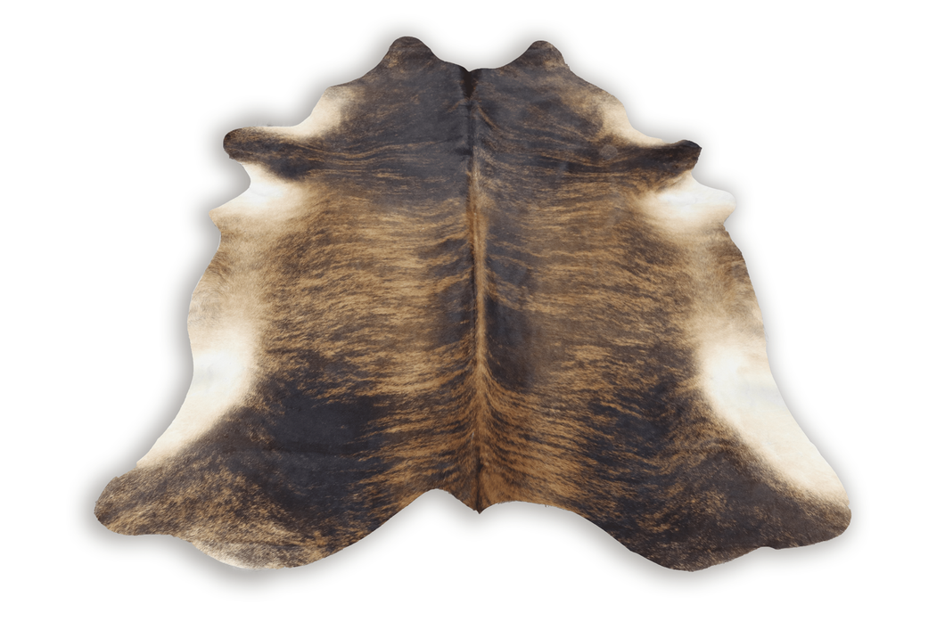 Tricolor Brown (6.10 X 6 ft.) Exact As Photo BRAZILIAN Cowhide Rug | 100% Natural Cowhide Area Rug | Real Leather Cow Skin Rug | BZ322