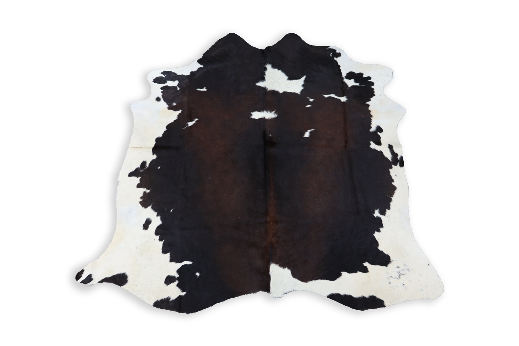 Tricolor (6.2 X 5.9 ft.) Exact As Photo BRAZILIAN Cowhide Rug | 100% Natural Cowhide Area Rug | Real Leather Cow Skin Rug | BZ341