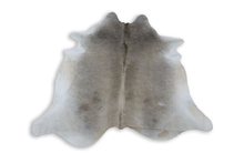 Load image into Gallery viewer, Grey White (7.1 X 6.5 ft.) Exact As Photo BRAZILIAN Cowhide Rug | 100% Natural Cowhide Area Rug | Real Leather Cow Skin Rug | BZ356
