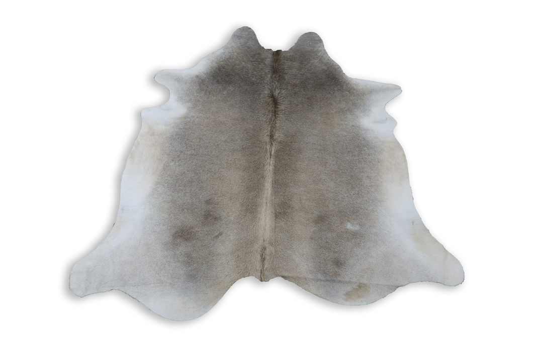 Grey White (7.1 X 6.5 ft.) Exact As Photo BRAZILIAN Cowhide Rug | 100% Natural Cowhide Area Rug | Real Leather Cow Skin Rug | BZ356