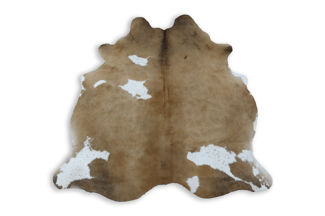 Brown White (6.2 X 5.2 ft.) Exact As Photo BRAZILIAN Cowhide Rug | 100% Natural Cowhide Area Rug | Real Leather Cow Skin Rug | BZ364
