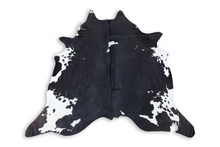 Load image into Gallery viewer, Black White (6.11 X 6.4 ft.) Exact As Photo BRAZILIAN Cowhide Rug | 100% Natural Cowhide Area Rug | Real Leather Cow Skin Rug | BZ375
