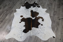 Load image into Gallery viewer, Tricolor (7 X 6 ft.) Exact As Photo BRAZILIAN Cowhide Rug | 100% Natural Cowhide Area Rug | Real Leather Cow Skin Rug | BZ380
