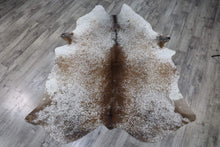 Load image into Gallery viewer, Brown White (7.7 X 6.2 ft.) Exact As Photo BRAZILIAN Cowhide Rug | 100% Natural Cowhide Area Rug | Real Leather Cow Skin Rug | BZ392
