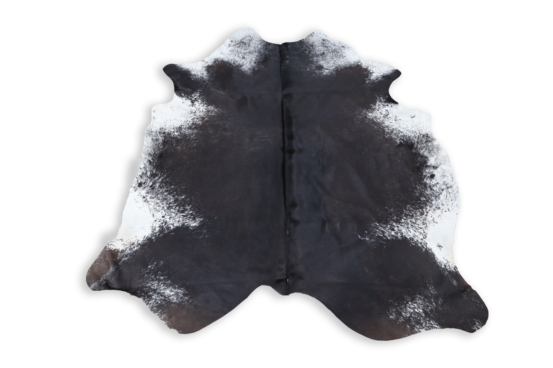 Black White (6.6 X 6 ft.) Exact As Photo BRAZILIAN Cowhide Rug | 100% Natural Cowhide Area Rug | Real Leather Cow Skin Rug | BZ402