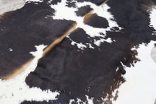 Load image into Gallery viewer, Tricolor (6.6 X 6 ft.) Exact As Photo BRAZILIAN Cowhide Rug | 100% Natural Cowhide Area Rug | Real Leather Cow Skin Rug | BZ403
