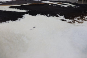 Tricolor (6.6 X 6 ft.) Exact As Photo BRAZILIAN Cowhide Rug | 100% Natural Cowhide Area Rug | Real Leather Cow Skin Rug | BZ403