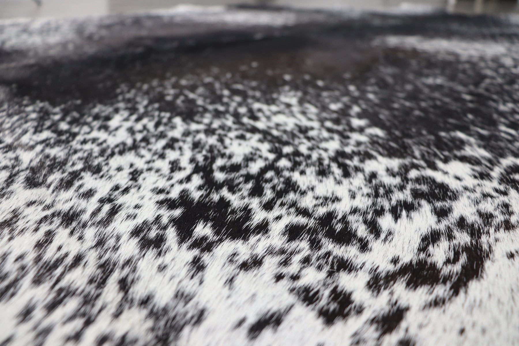 Black White (7.4 X 6.1 ft.) Exact As Photo BRAZILIAN Cowhide Rug | 100% Natural Cowhide Area Rug | Real Leather Cow Skin Rug | BZ407