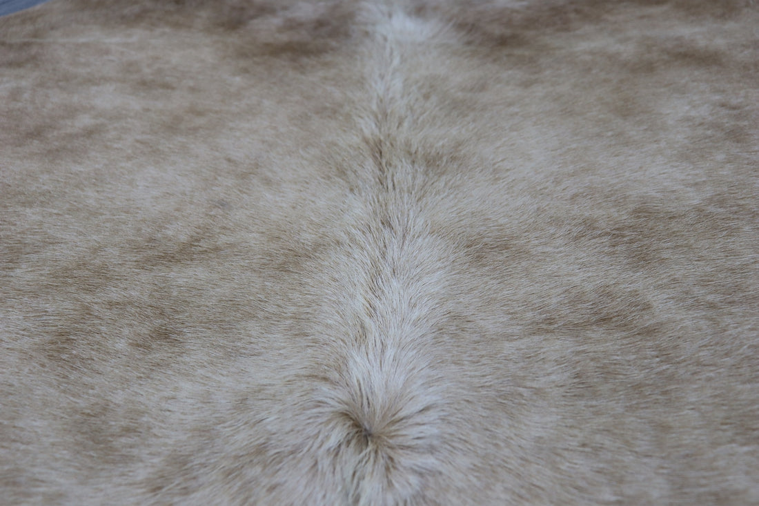 Light Brown White (8.2 X 7.3 ft.) Exact As Photo BRAZILIAN Cowhide Rug | 100% Natural Cowhide Area Rug | Real Leather Cow Skin Rug | BZ418