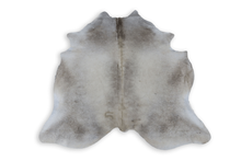 Load image into Gallery viewer, Grey White (6.11 X 5.10 ft.) Exact As Photo BRAZILIAN Cowhide Rug | 100% Natural Cowhide Area Rug | Real Leather Cow Skin Rug | BZ423
