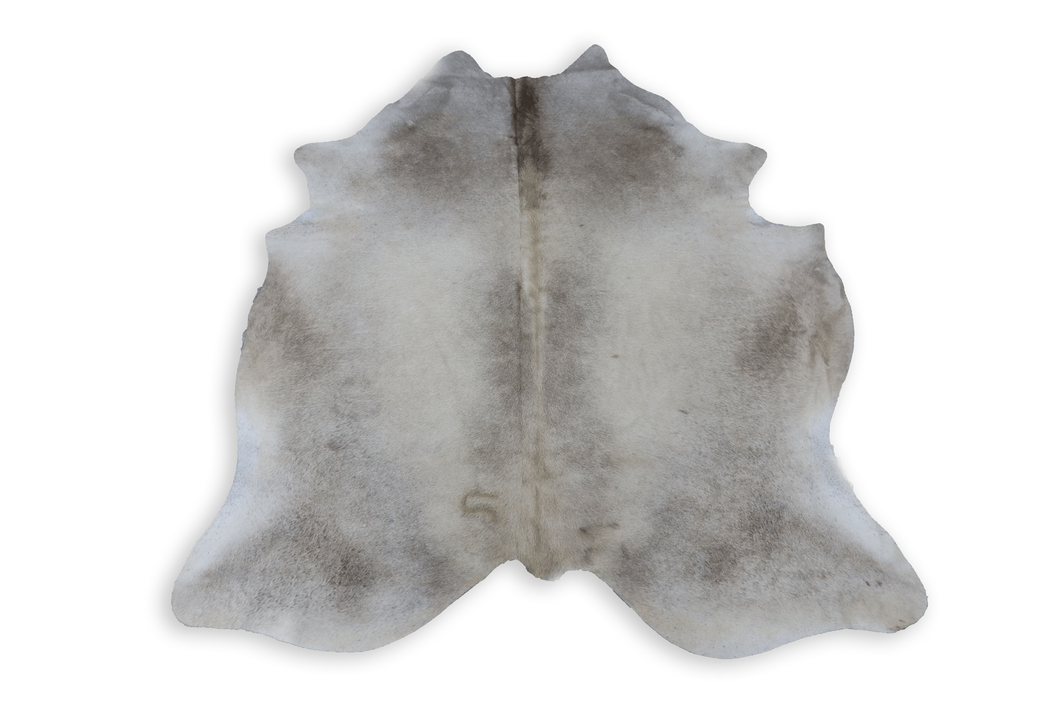 Grey White (6.11 X 5.10 ft.) Exact As Photo BRAZILIAN Cowhide Rug | 100% Natural Cowhide Area Rug | Real Leather Cow Skin Rug | BZ423