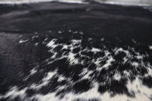 Black White (7 X 5.4 ft.) Exact As Photo BRAZILIAN Cowhide Rug | 100% Natural Cowhide Area Rug | Real Leather Cow Skin Rug | BZ433